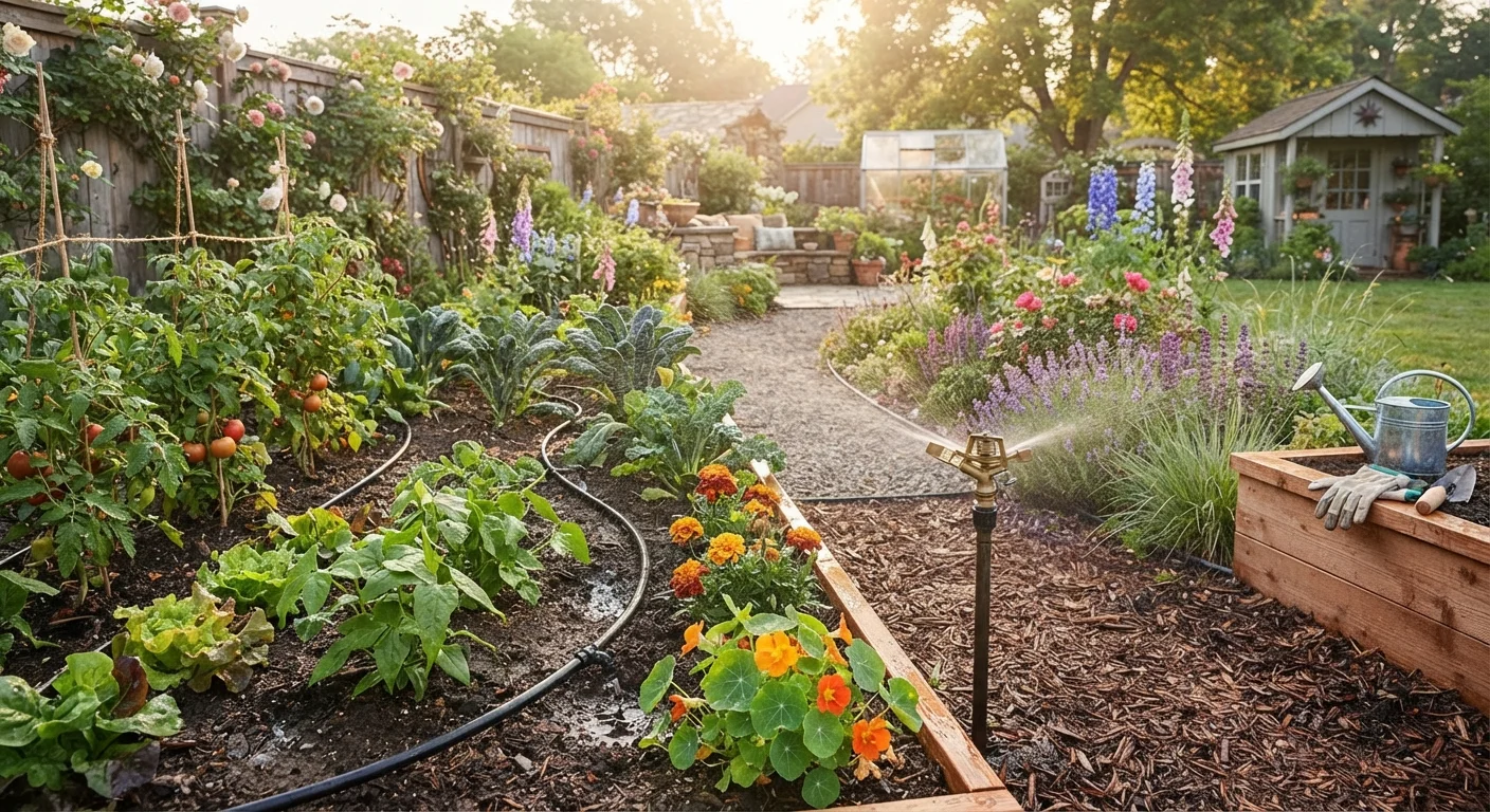 Drip Irrigation vs. Sprinkler Systems: Water Efficiency in the Home Garden