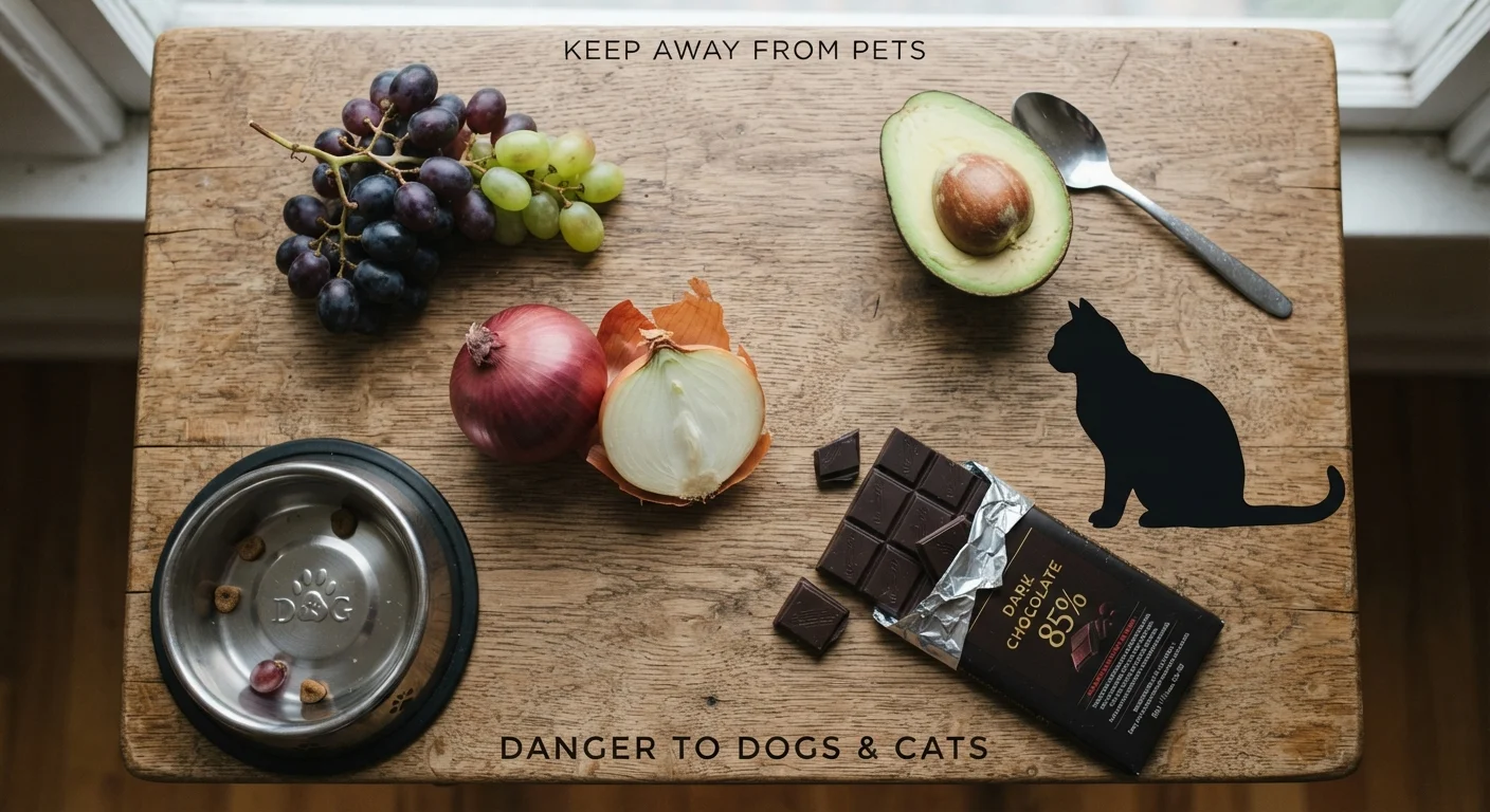 Foods That Are Genuinely Harmful to Dogs and Cats