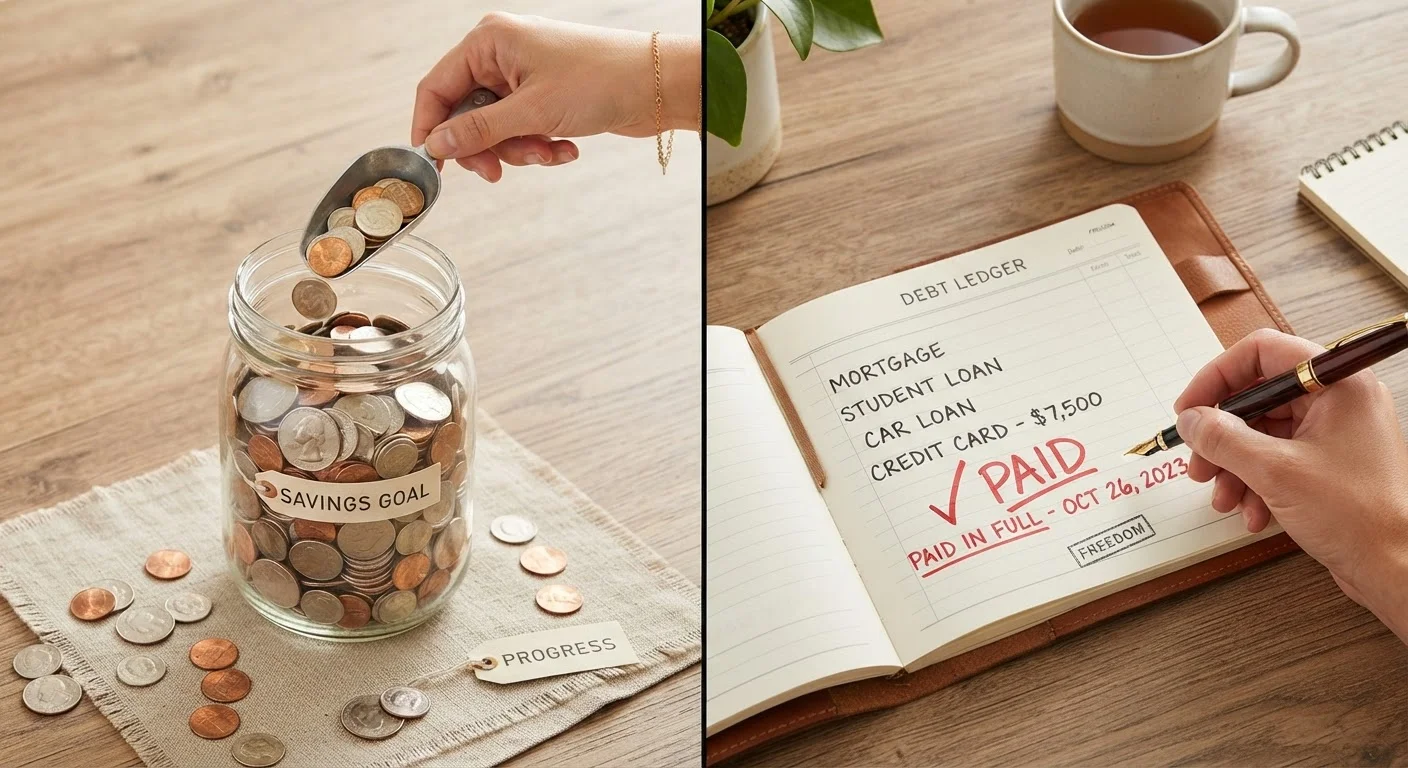 Saving and Paying Off Debt at the Same Time: How People Navigate Both